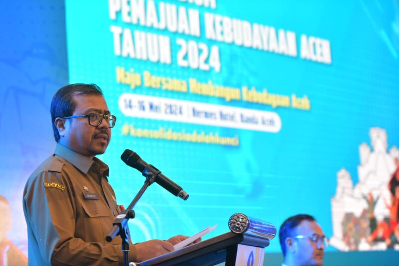 Pj. Sekda Aceh, Azwardi AP Membuka Rapat Konsorsium Pemajuan Kebudayaan Aceh Tahun 2024 